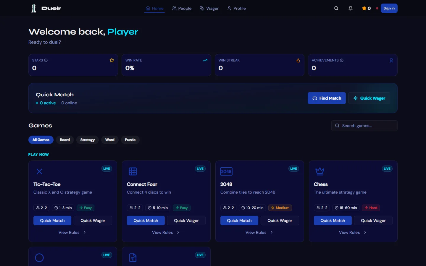 Screenshot of Duelr